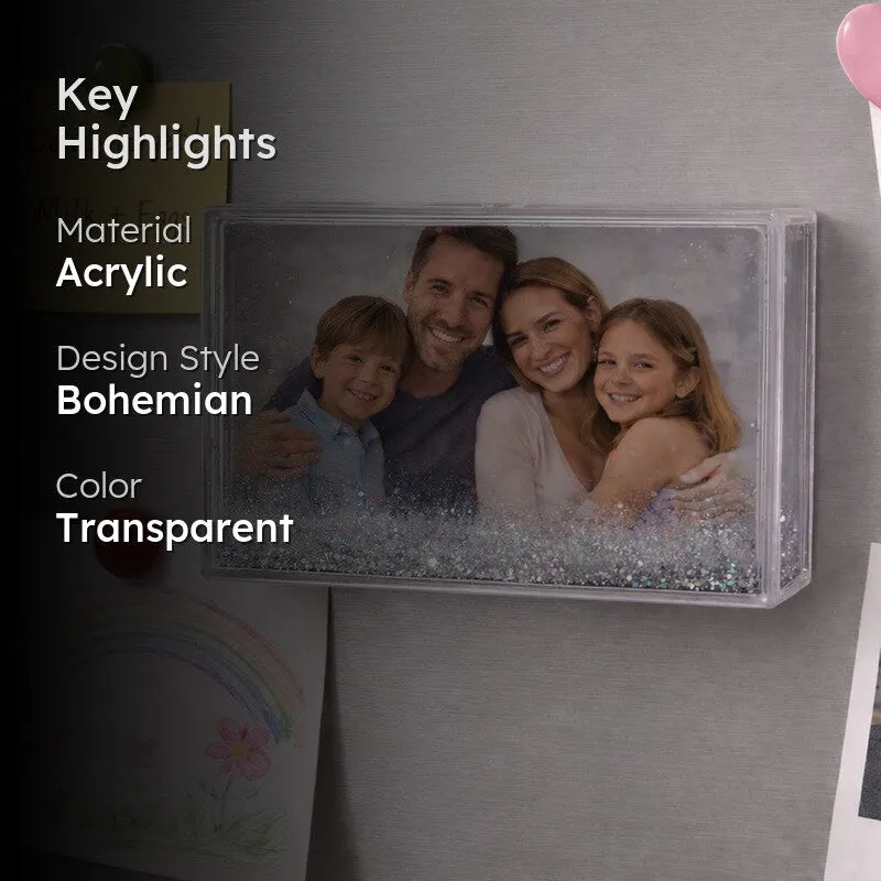 Made for the Sea Glitter Photo Frame With Fridge Magnet media 2