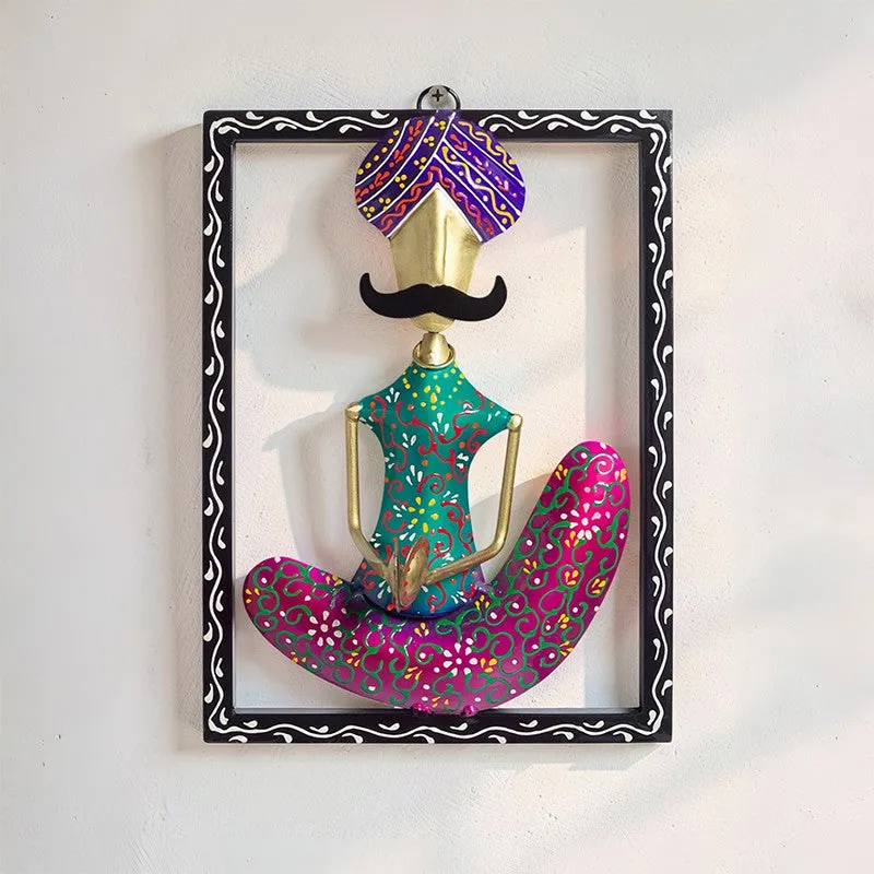 Folkart Iron Wall Accent - Purple,Green media 6