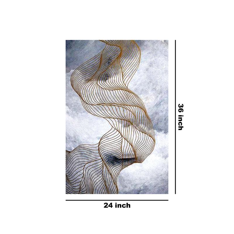 Aurum Silens Abstract Wall Painting media 8