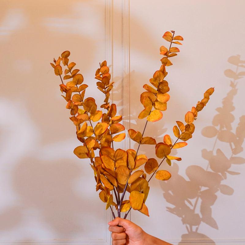 Faux Eucalyptus Leaf Stick (Brown) - 41 CM media 3