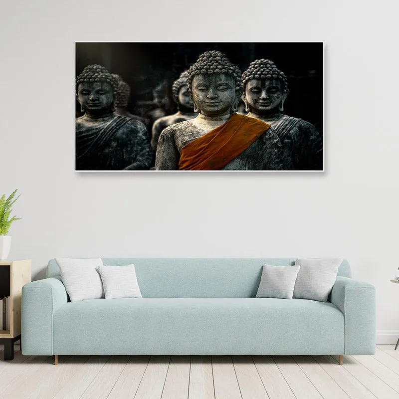 Buddha And Diciples Canvas Wall Painting media 1