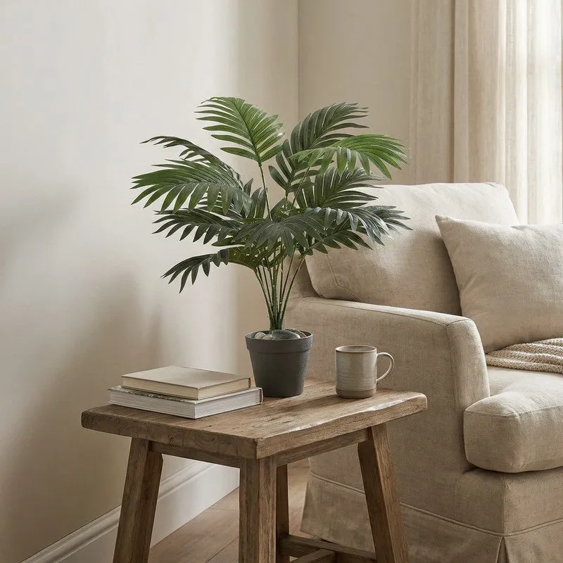 Palmora Artificial Areca Palm Plant With Black Plastic Pot - 1.8 ft media 3