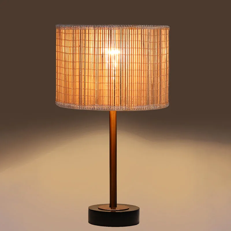 Bambou Rodin Wooden Table Lamp - Beige,Copper,Black media 6
