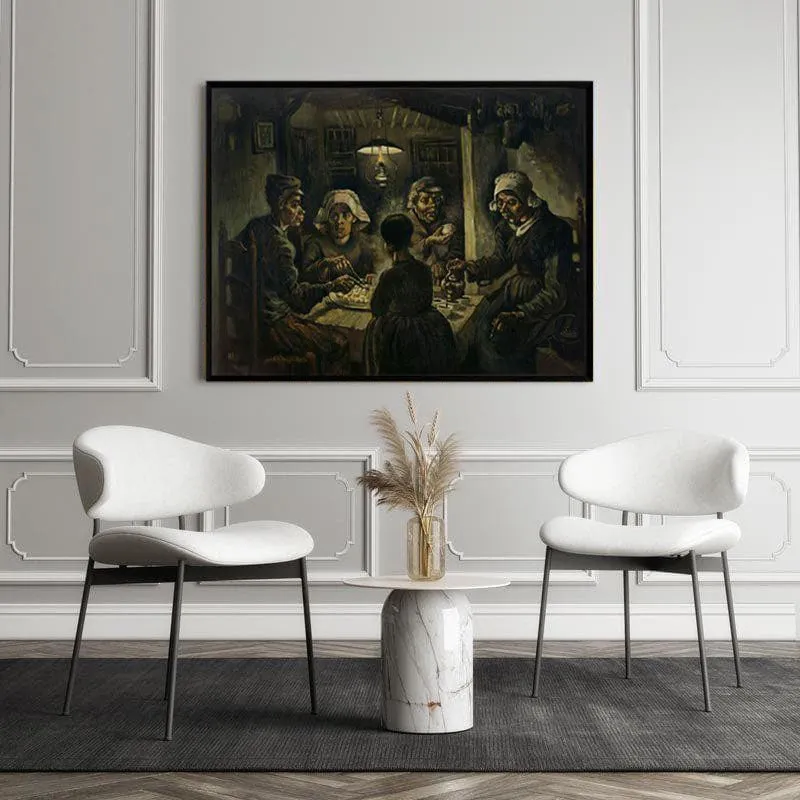 The Potato Eaters By Vincent Van Gogh - Black Frame media 5