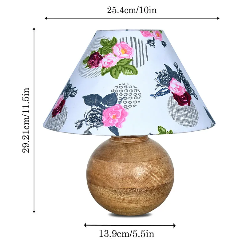 Rosa Orb Fabric Table Lamp - Multicolor media 6