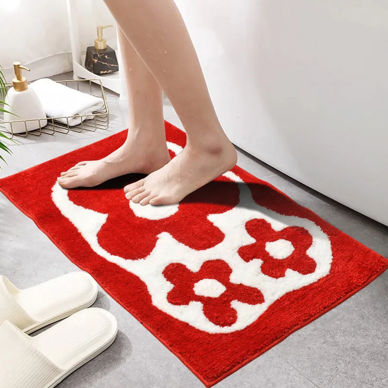 Lumora Cotton Bath Mat - Red media 3