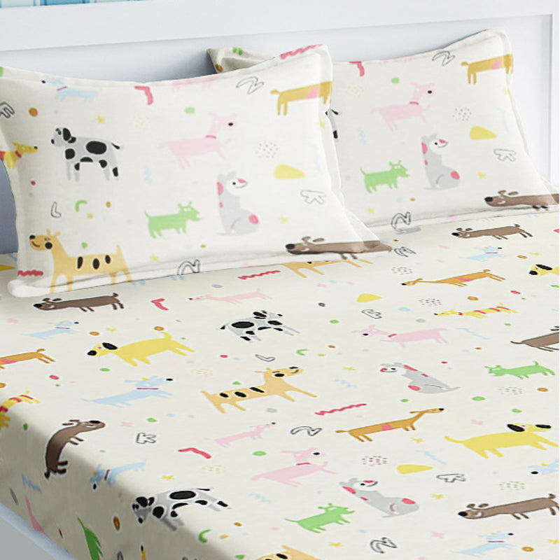 Forest Pals Kids Cotton Bedsheet - 210 TC media 3