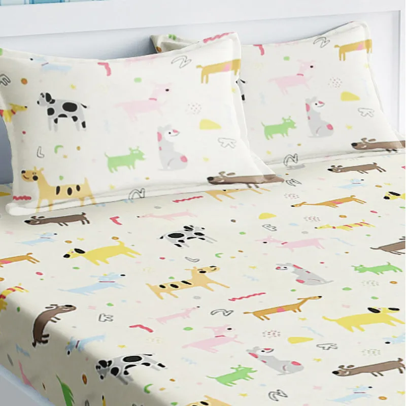 Forest Pals Kids Cotton Bedsheet - 210 TC media 3