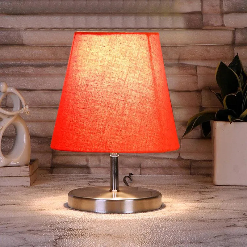Vidro Fabric Table Lamp - Orange,Silver media 1