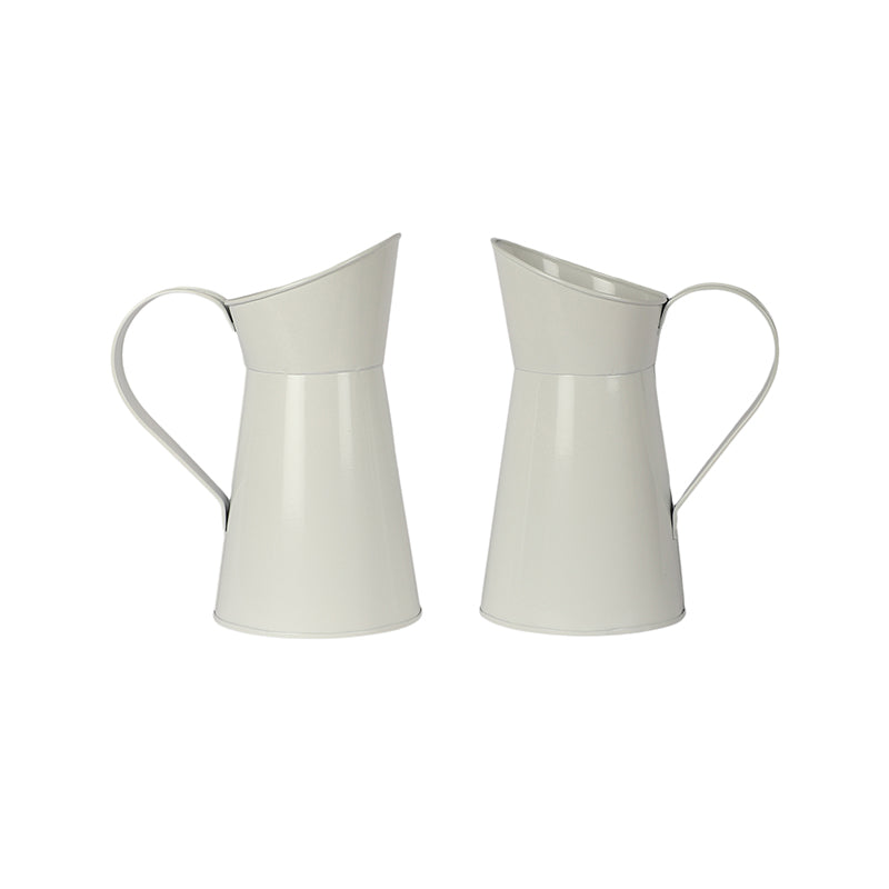 Pitcher Perfect Iron Planter (White) - Set Of Two media 7