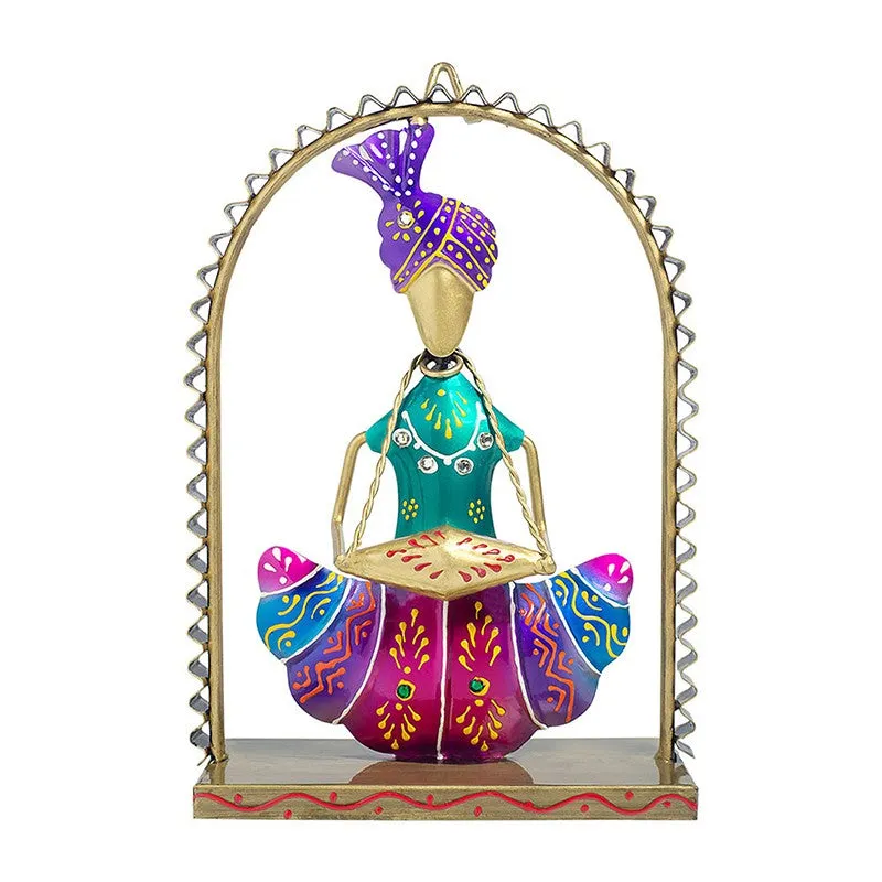 Folk Musician Wall Hanging - Purple,Red media 3