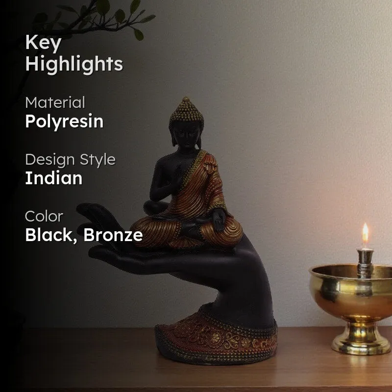 Noir Buddha Polyresin Idol media 2