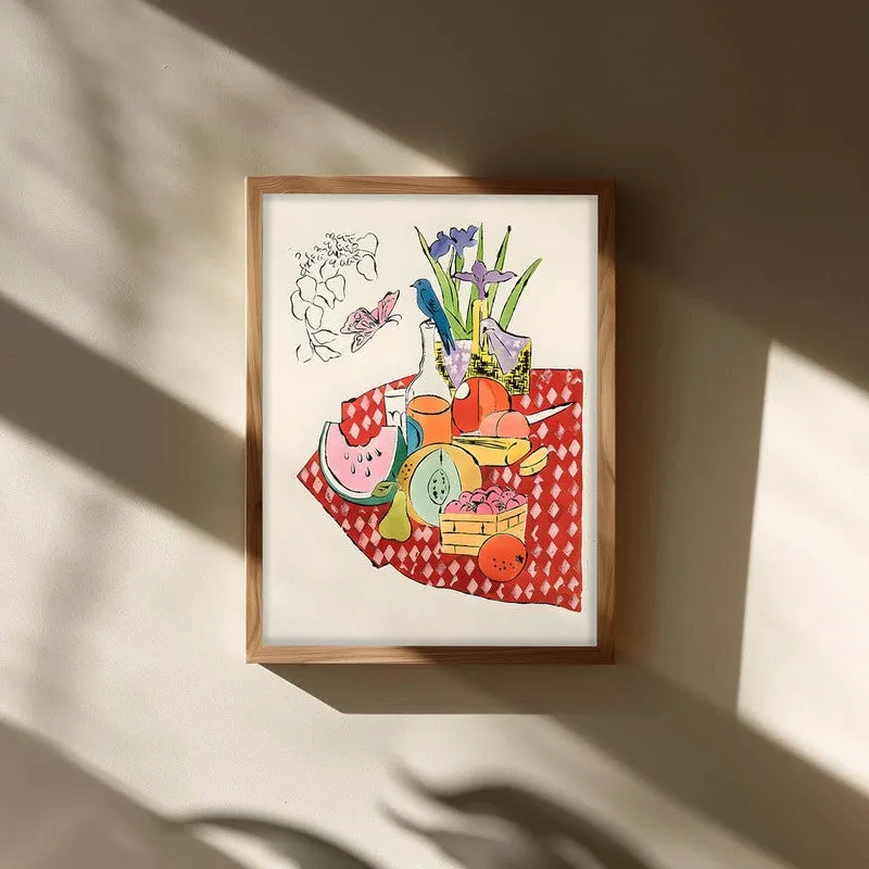 Savory Scene Archival Canvas Wall Art - Brown media 3