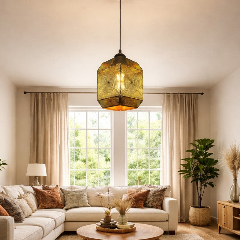 Classic Facet Metal Ceiling Lamp