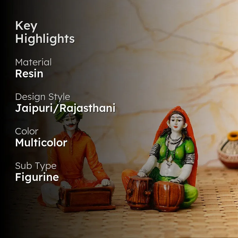 Highlight image showing two colourful figurines with text overlay