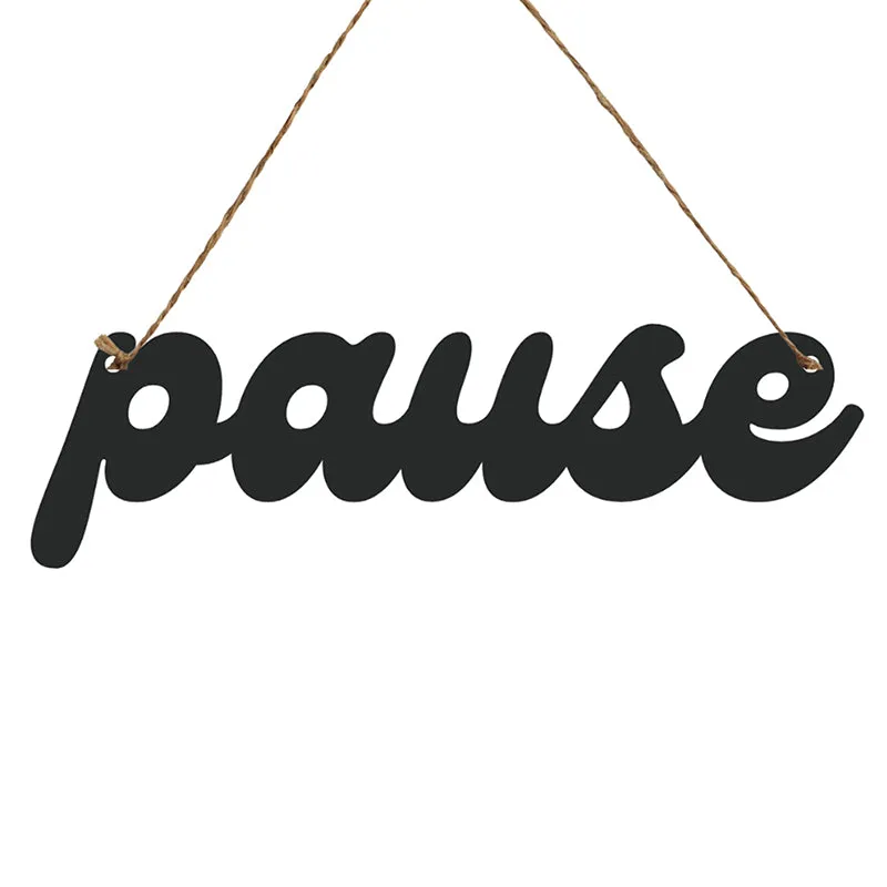 Pause Mild Steel Wall Accent media 3