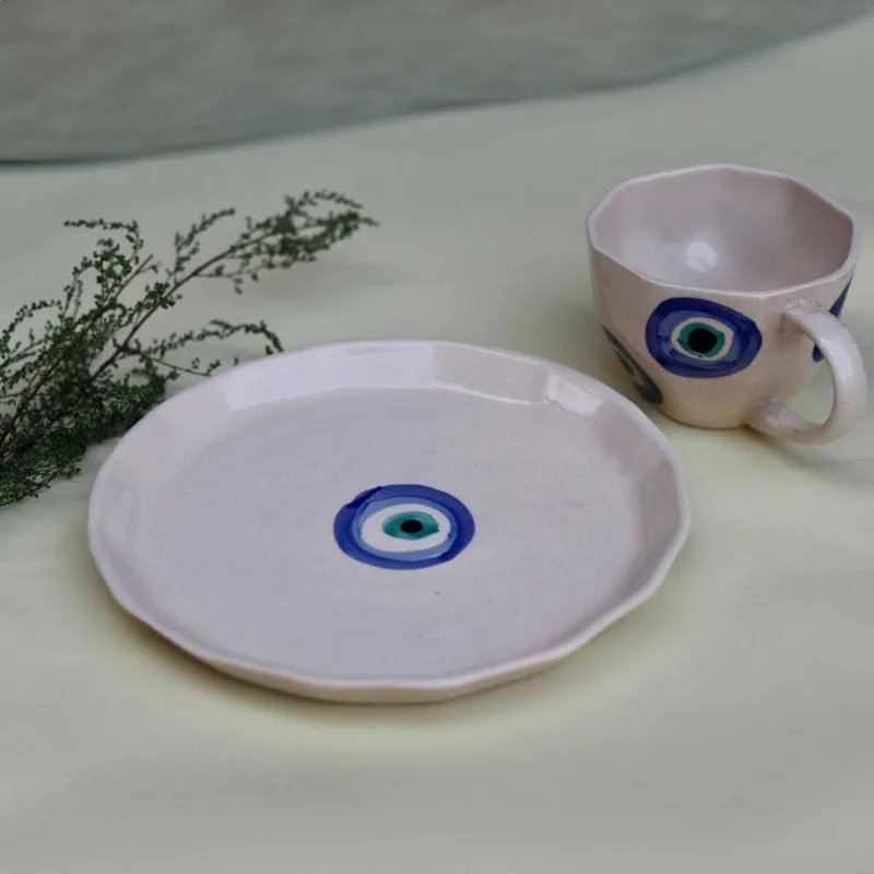Evil Eye Cup & Snack Plate - Two Piece Set media 4