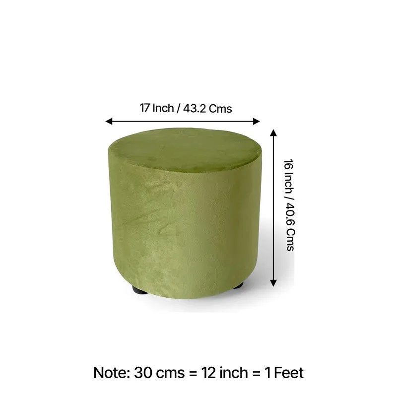 Mrixon Pine Wood Pouffe - Green media 9
