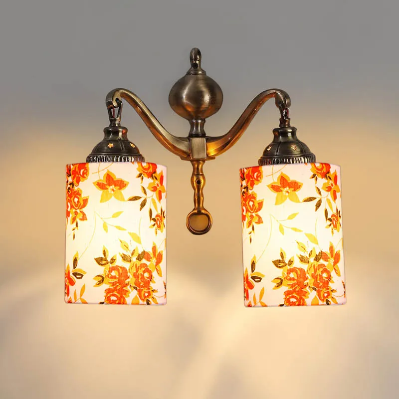 EverGlow Cylindrical Printed Metal Wall Lamp media 5