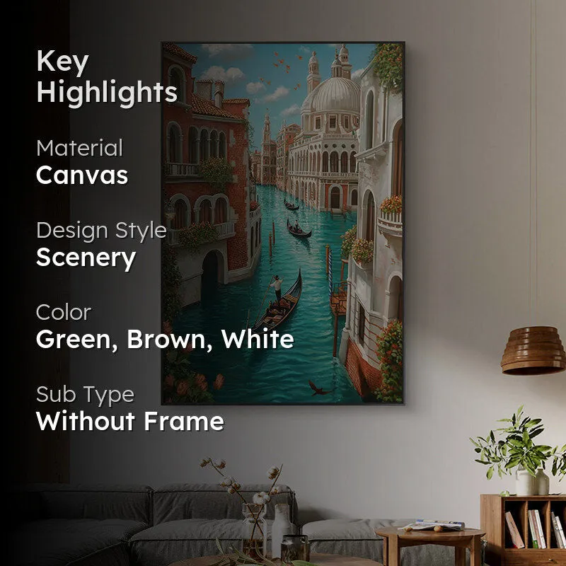 Venetian Waterways Wall Painting media 2