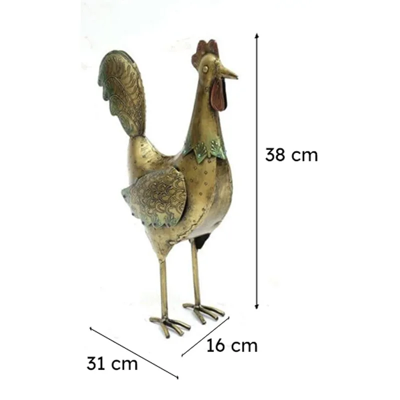 Cockerel Whimsy Showpiece - Set Of Two media 6