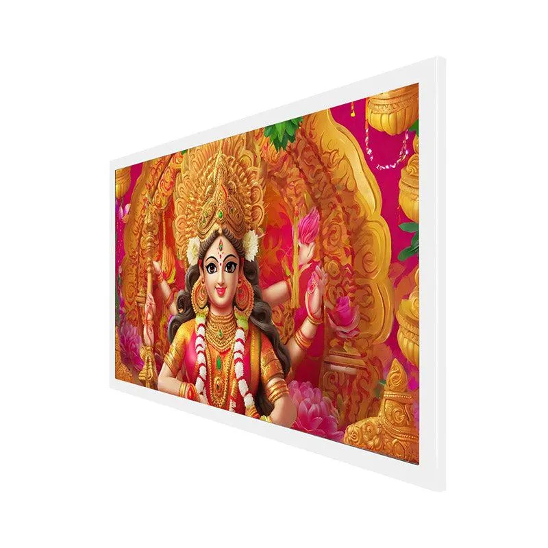 Maata Durga Shakti Wall Painting With Frame media 6