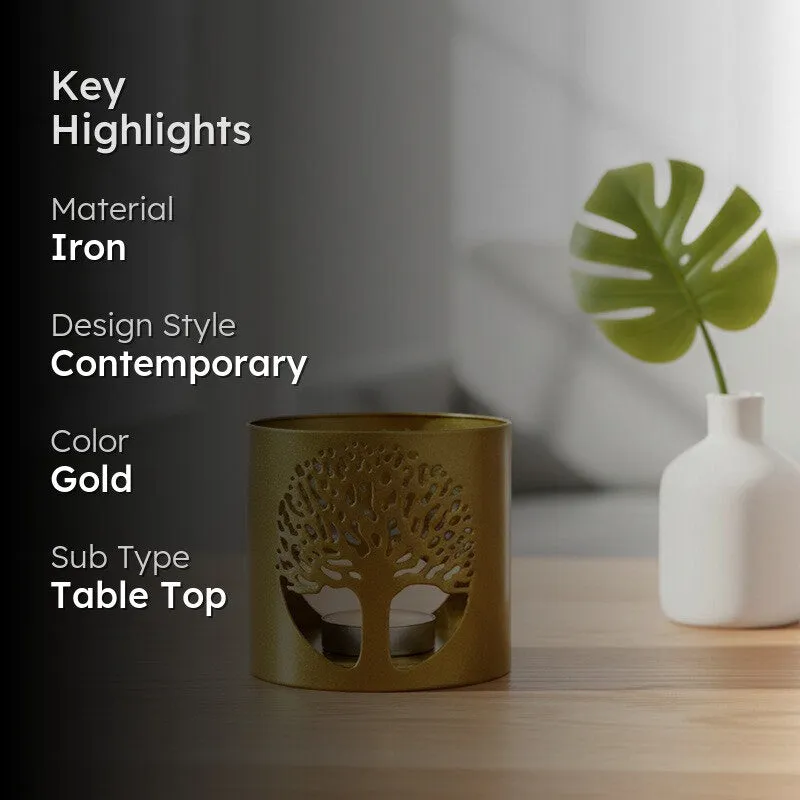 OmbreTree Tealight Holder (Brown) media 2