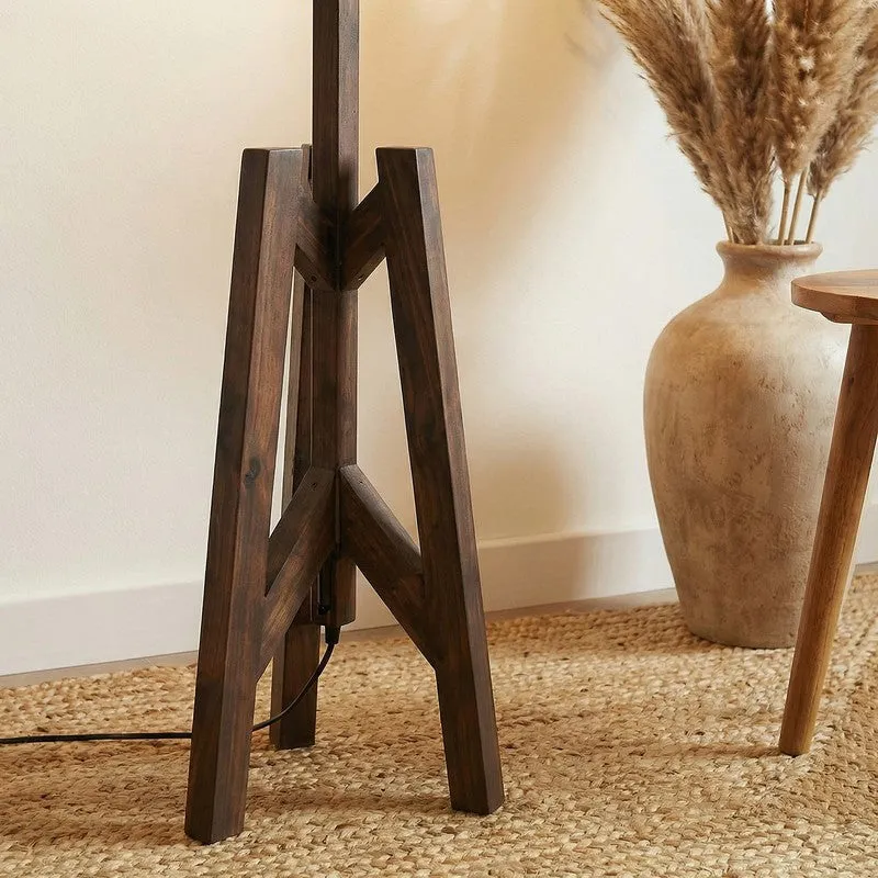 SoftBeam Wooden Floor Lamp - Brown media 4