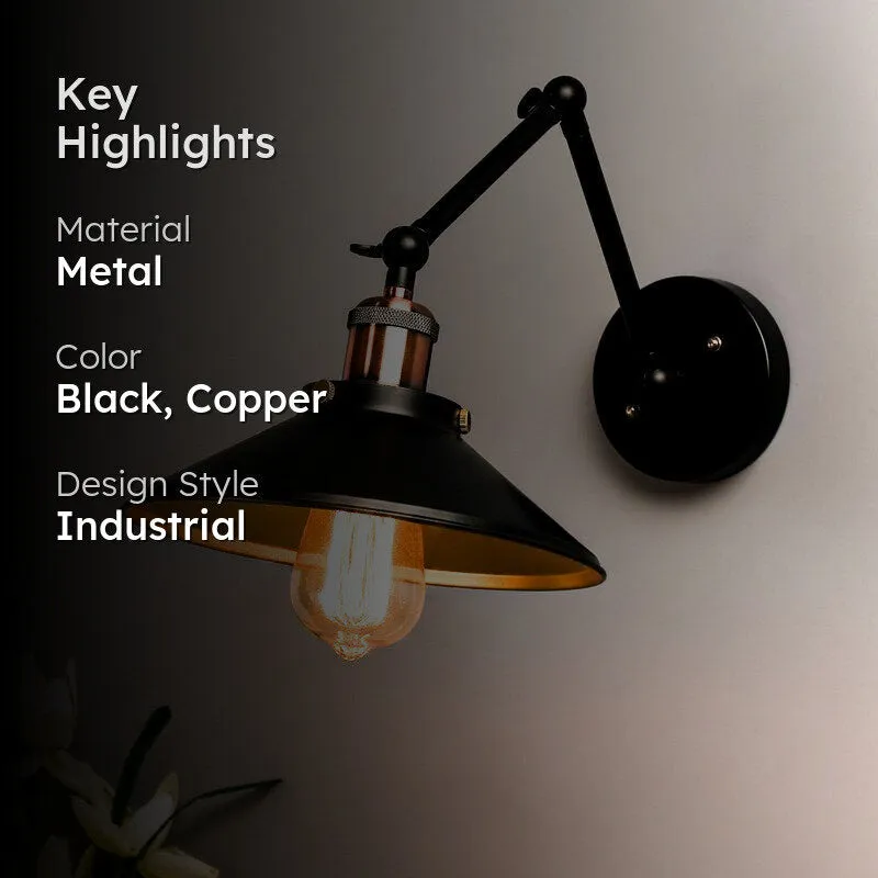 Eleni Cone Metal Wall Lamp - Copper media 2