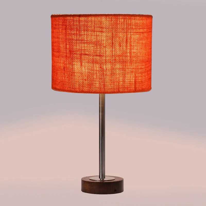 Sienna I Rodin Wooden Table Lamp - Orange,Silver,Brown media 5