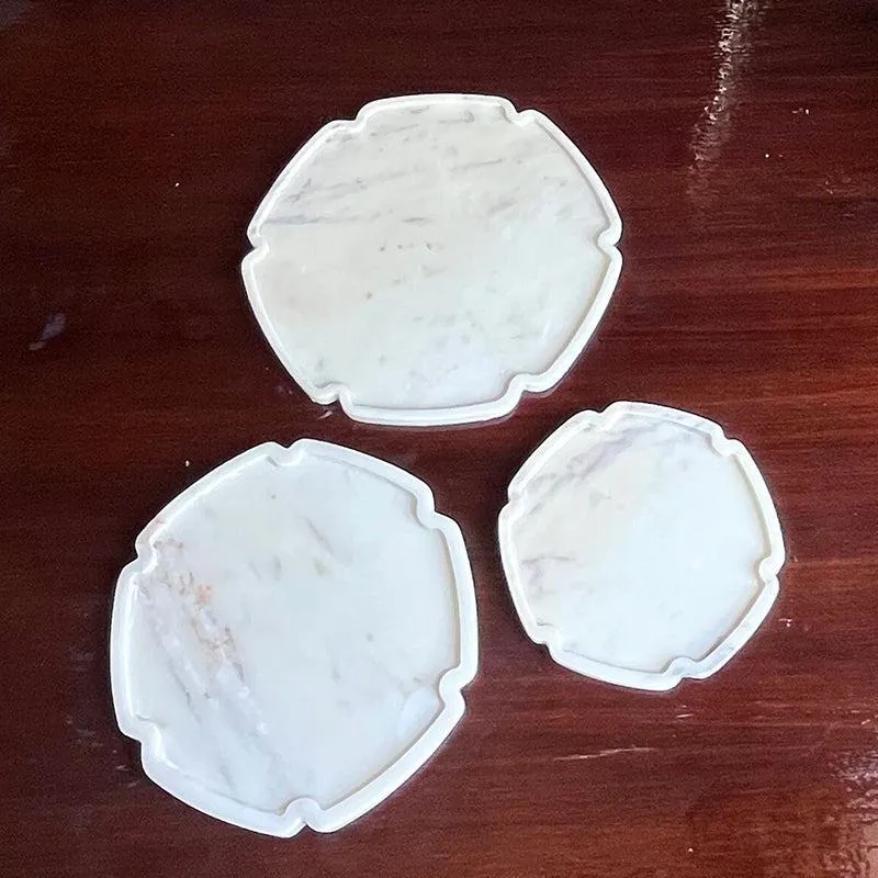 Sorella Hexagon Marble Platter - Set of Three media 4