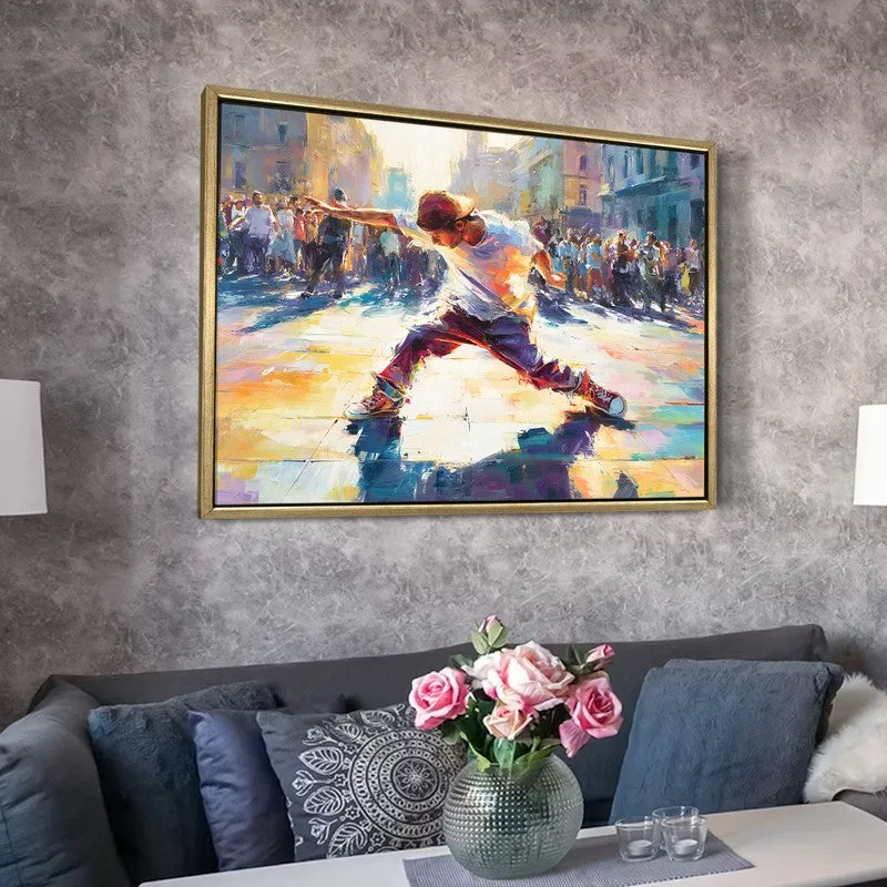 Kinetic Hue Canvas Wall Painting With Frame media 6