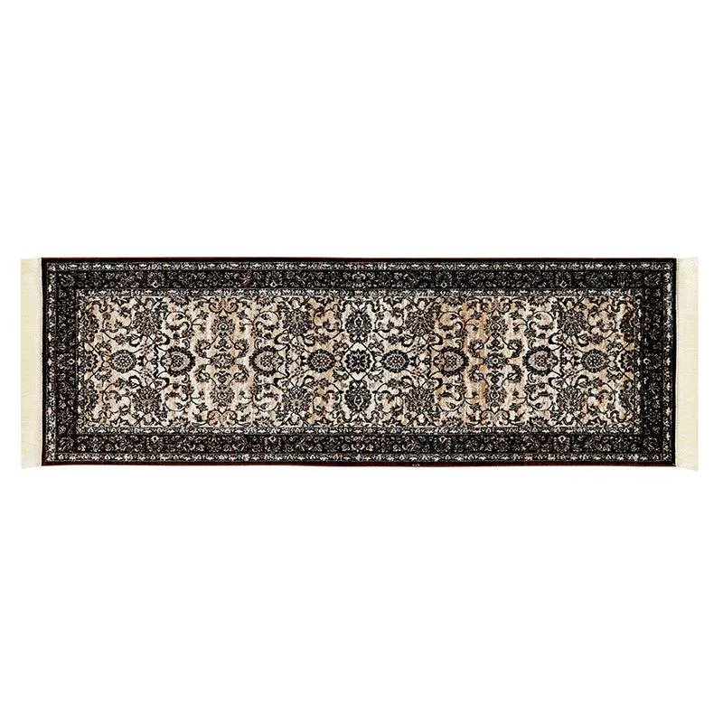 Aavni Flora Nylon Nylon Runner Rug - Black media 4