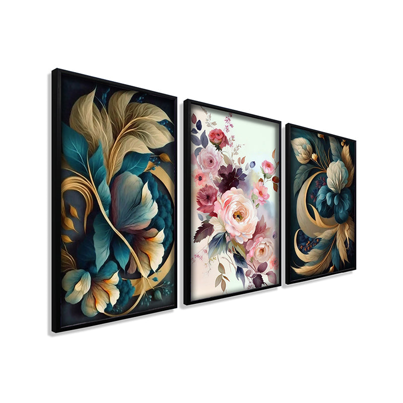 Rosé Noir Wall Art With Frame - Set Of Three media 5