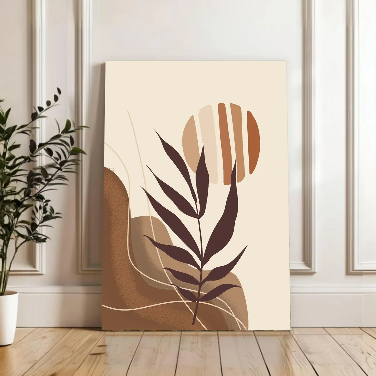 Boho Breeze Cotton Canvas Wall Painting media 4