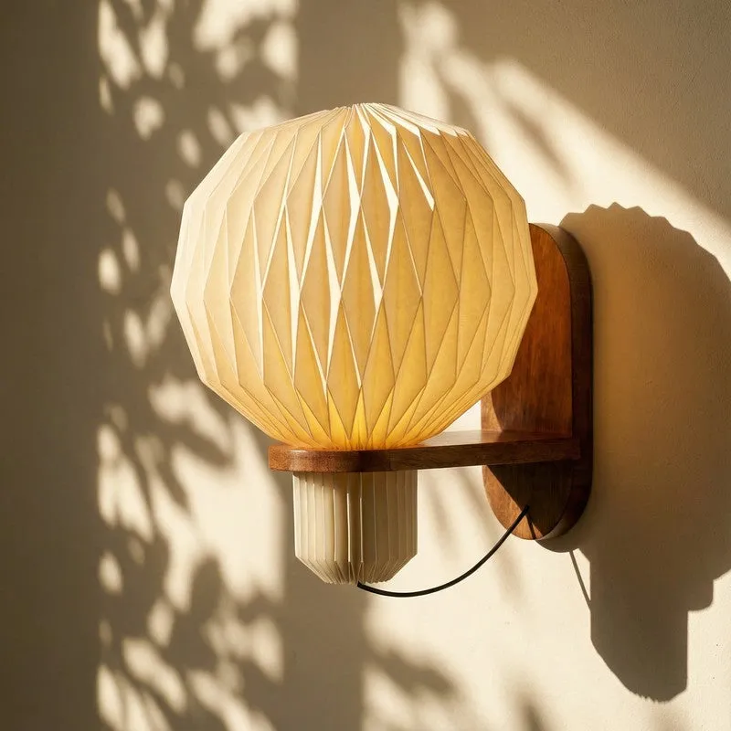 Fig Living Aura Pleat Paper Sconce media 3