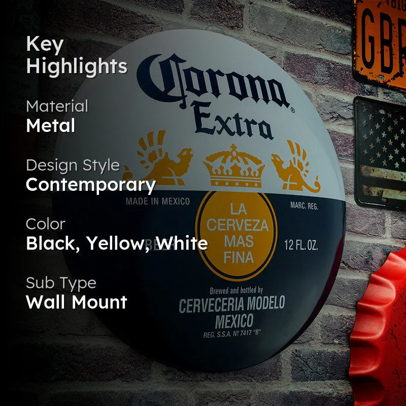 Corona Extra Button Metal Wall Accent media 2