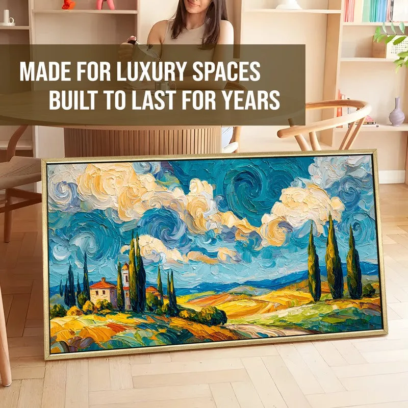 Wandering Skies Canvas Wall Painting With Frame media 5