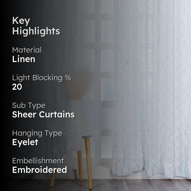 Avyra Fluid Pattern Curtain - Set Of Two media 2