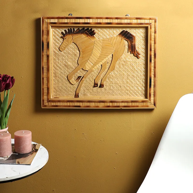 Timber Mustang Bamboo Wall Art media 1