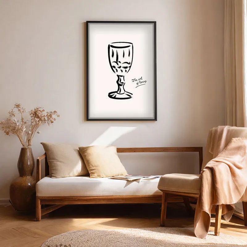 Still Sip Canvas Wall Painting With Black Frame media 1