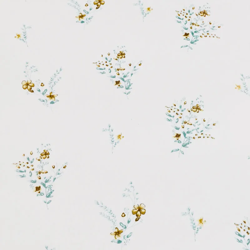 Blossomway Floral Cotton Bedsheet (Yellow) - 180 TC media 6