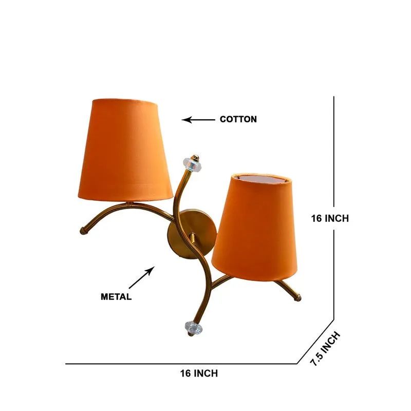 GlowStem Twin Cotton Wall Lamp - Orange media 8