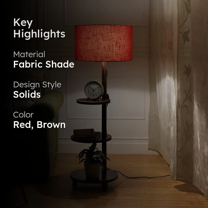 Mirami Runa Floor Lamp With Shelf media 2