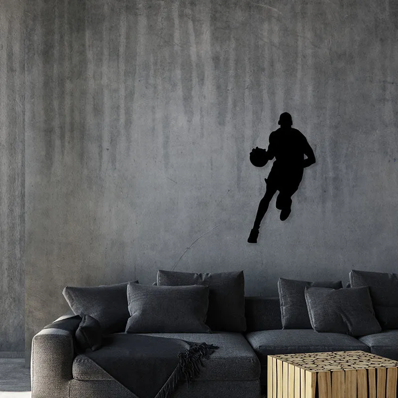 Michael Jordan Basketball Black Iron Wall Accent media 1