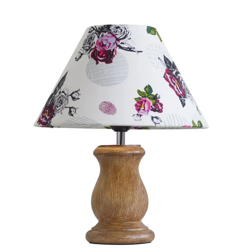 BlossomNest Wooden Table Lamp media 3