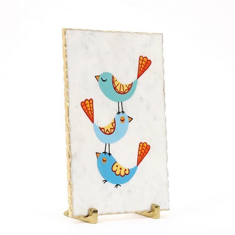 Chirpster Muse Printed Marble Showpiece media 3