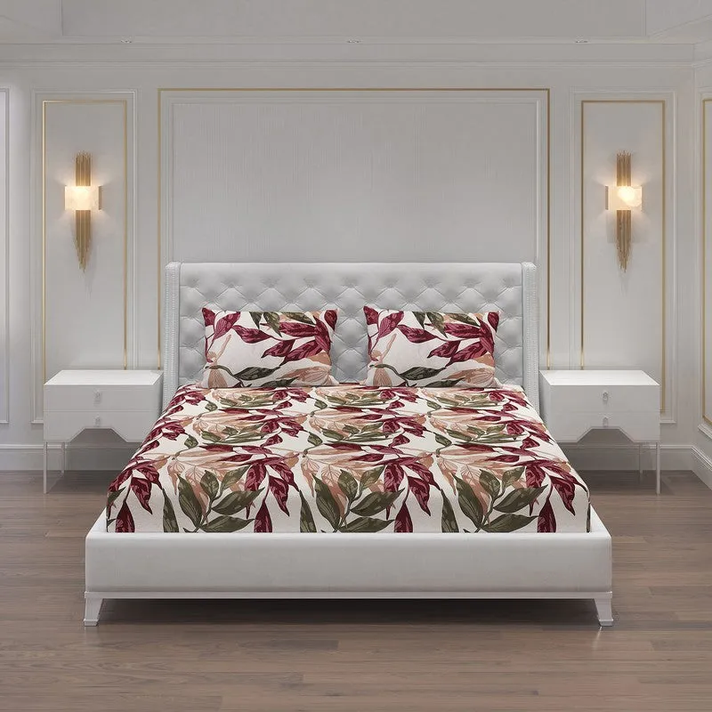 Monte Carlo Flow Leaves Bedsheet - 120 GSM media 3
