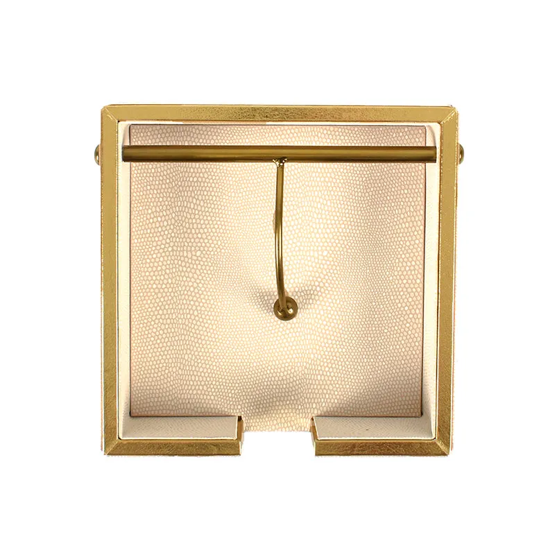 Tisquo Faux Leather Tissue Holder - Ivory media 7