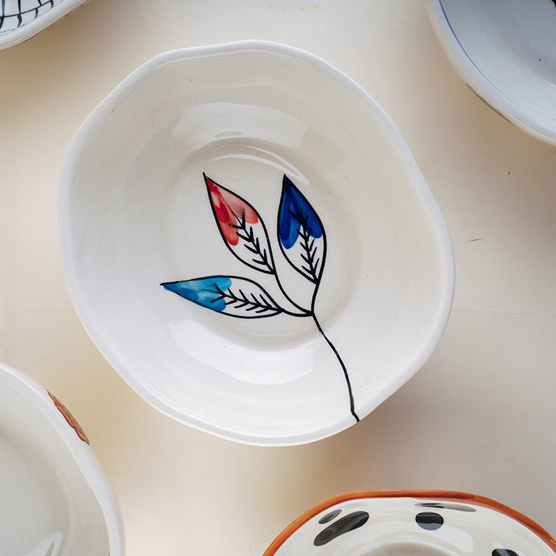 Lileafa Ceramic Snack Bowl - 350 mL - 350 ML